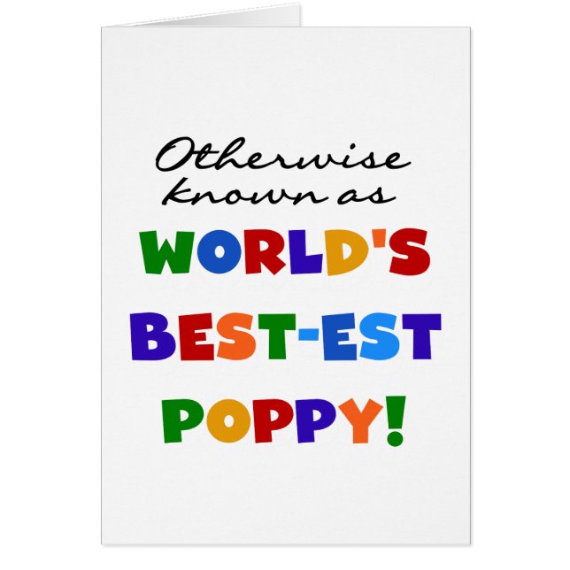 Otherwise Known Best-est Poppy Tshirts and Gifts (Front)