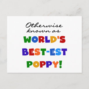 Otherwise Known Best-est Poppy Tshirts and Gifts Postcard