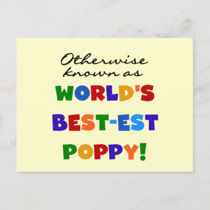 Otherwise Known Best-est Poppy Tshirts and Gifts Postcard