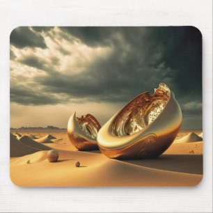 Otherworld Relics – Surreal Desert Sculpture Mouse Mat