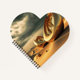 Otherworld Relics – Surreal Desert Sculpture Notebook