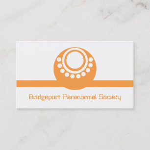 Otherworldly Business Card, Orange Card