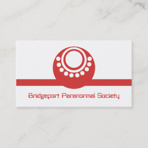 Otherworldly Business Card, Red Business Card