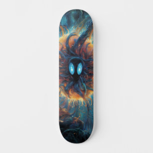 Otherworldly Creature: Surreal Skateboard Design