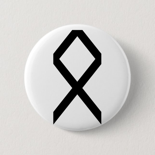 OTHILA RUNE 6 CM ROUND BADGE (Front)