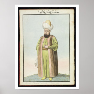 Othman (Osman) I (1259-1326), founder of the Ottom Poster
