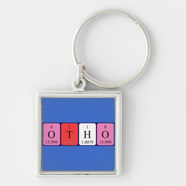 Otho periodic table name keyring (Front)