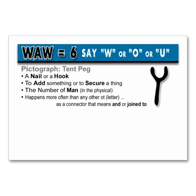 Otiot Flash Cards: 6 of 22 (Back)