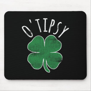 O'tipsy St Patricks Day Beer Shamrock Irish Drunk Mouse Mat