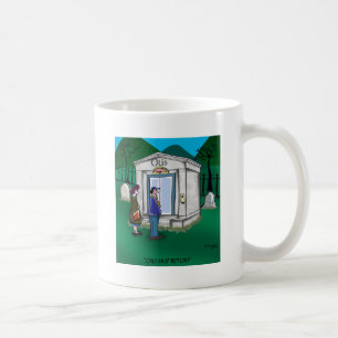 Otis Elevator Mausoleum Only has an Up Button Coffee Mug