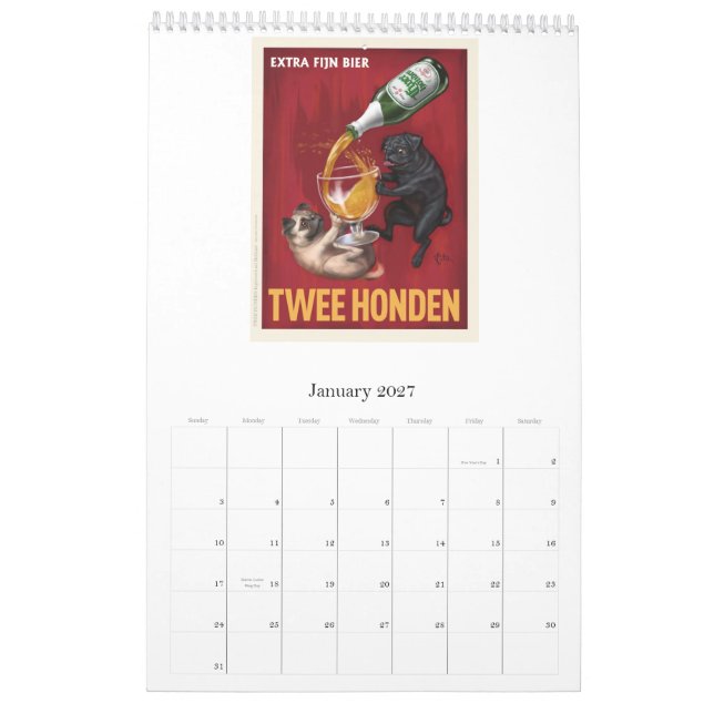 Otis New Vintage 2012 Calendar (Jan 2027)