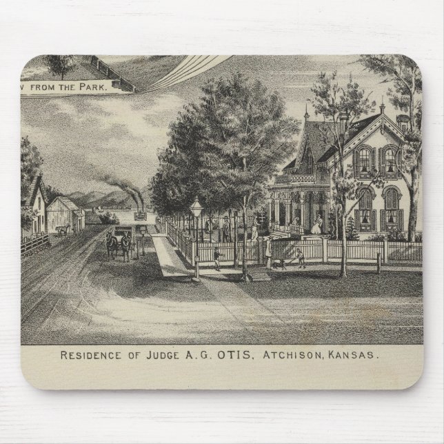Otis Price Villa, Kansas Mouse Mat (Front)