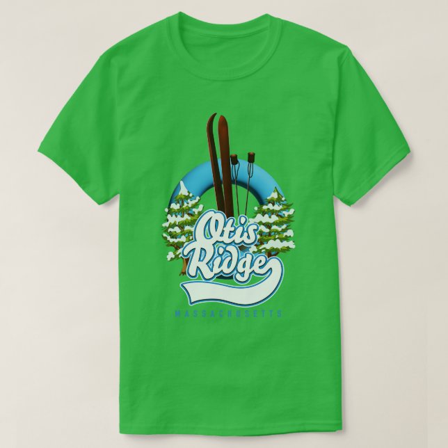 Otis Ridge Massachusetts ski T-Shirt (Design Front)
