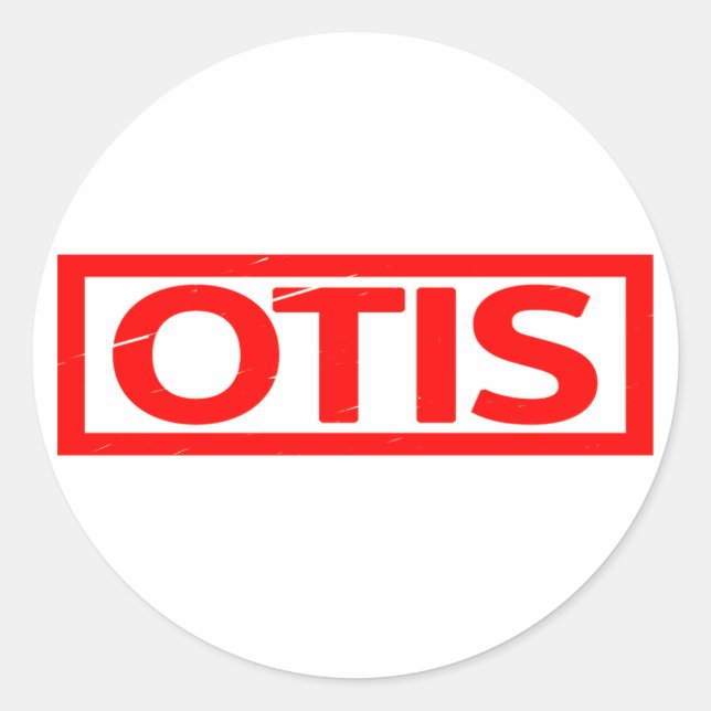 Otis Stamp Classic Round Sticker (Front)