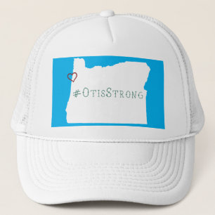 Otis Strong Rope Heart White Trucker Hat
