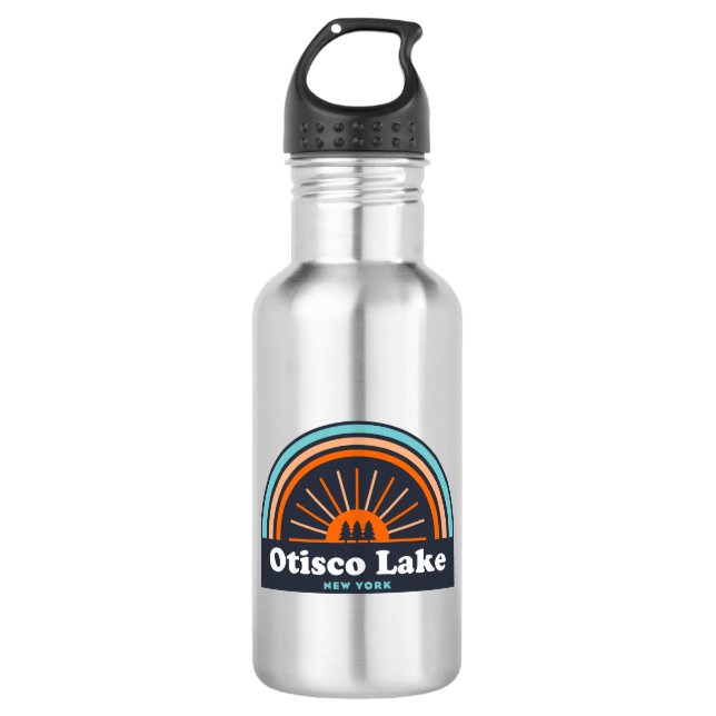 Otisco Lake New York Rainbow 532 Ml Water Bottle (Front)