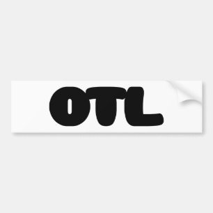 OTL Emoticon ~ Korean Slang Bumper Sticker
