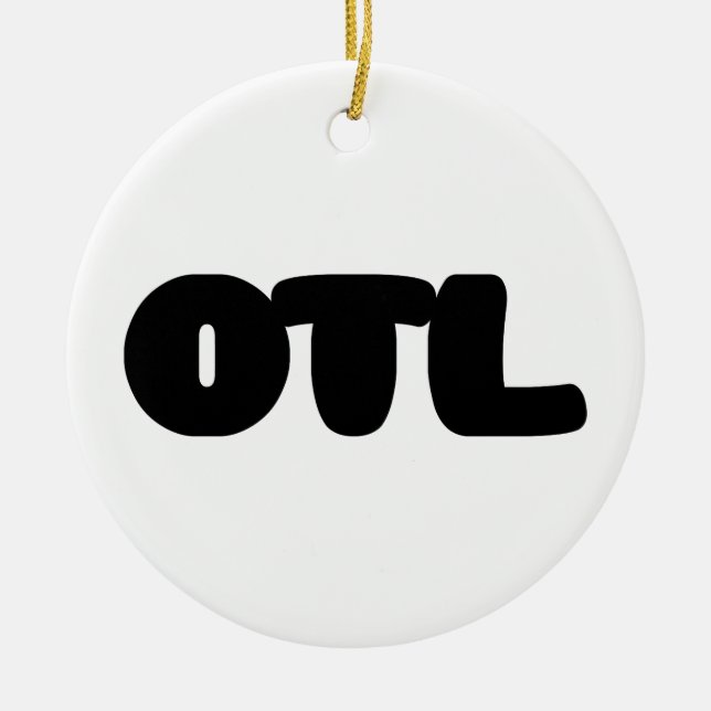 OTL Emoticon ~ Korean Slang Ceramic Tree Decoration (Front)