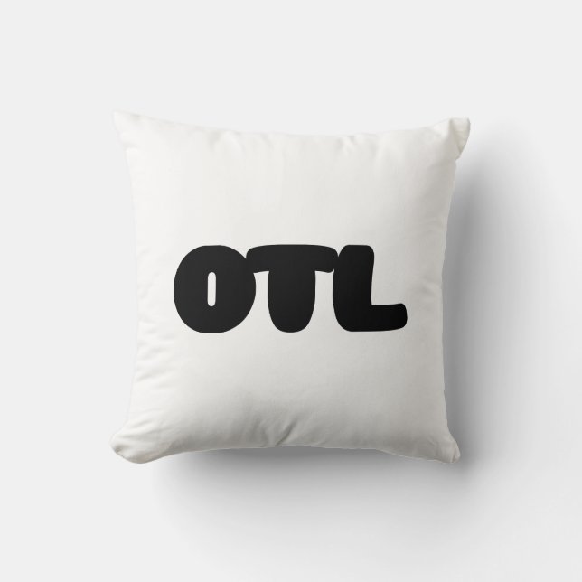 OTL Emoticon ~ Korean Slang Cushion (Front)