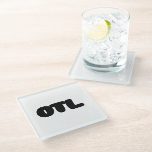 OTL Emoticon ~ Korean Slang Glass Coaster