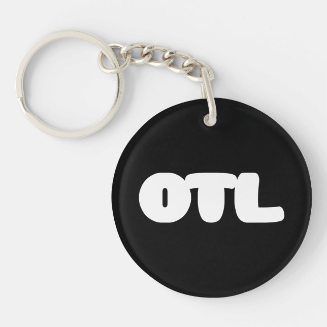 OTL Emoticon ~ Korean Slang Key Ring (Front)