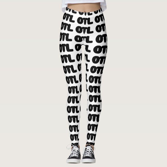OTL Emoticon ~ Korean Slang Leggings (Front)