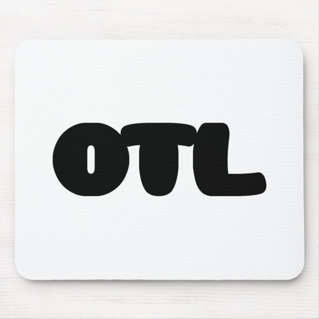 OTL Emoticon ~ Korean Slang Mouse Mat (Front)