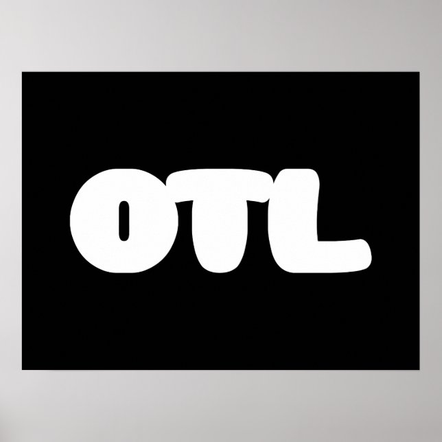 OTL Emoticon ~ Korean Slang Poster (Front)