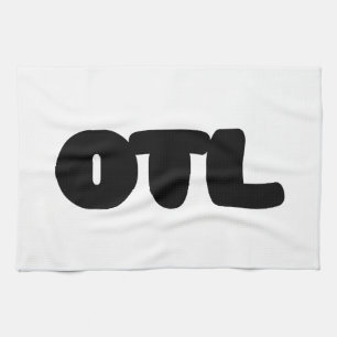 OTL Emoticon ~ Korean Slang Tea Towel