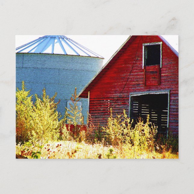 Otoe County Barn Postcard (Front)