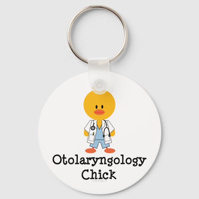 Otolaryngology Chick Keychain (Front)