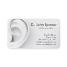 Otolaryngology Ears Doctor Grey Business Card