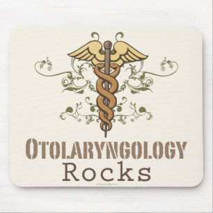 Otolaryngology Rocks Caduceus Mousepad