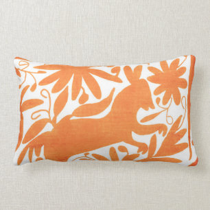 Otomi donkey, Hermes Orange Lumbar Cushion