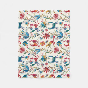 Otomi Inspired Design Fleece Blanket
