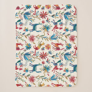 Otomi Inspired Design Sherpa Blanket