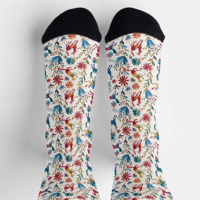 Otomi Inspired Design Socks (Top)