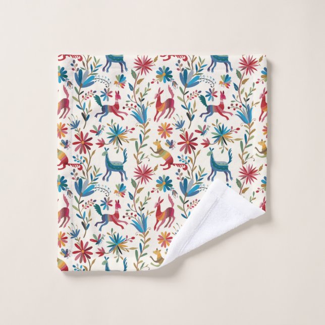 Otomi Inspired Design Wash Cloth (Wash Cloth)