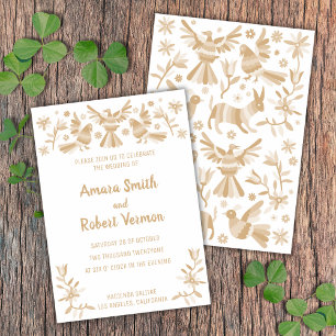 Otomi, MEXICA, BEIGE, FLOWERS AND BIRDS Announcement