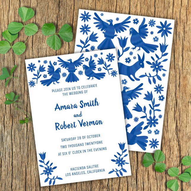 Otomi, MEXICA, BLUE, FLOWERS AND BIRDS Announcement (Creator Uploaded)