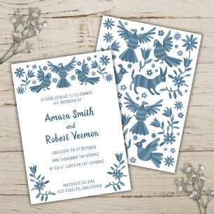 Otomi, MEXICA, BLUE, FLOWERS, BIRDS Announcement