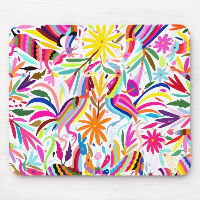 Otomi Mouse Pad, Pink/Pinks Mouse Mat (Front)