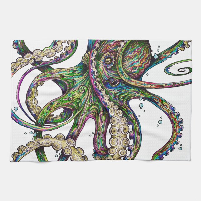 Otopsychedelia.png Tea Towel (Horizontal)