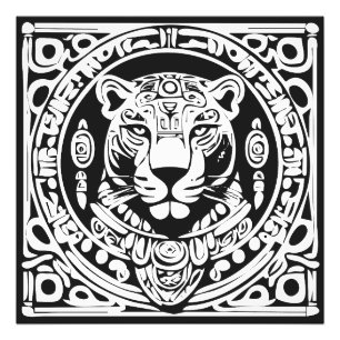 OTORONGO Ancient Inka & Mayan Style Jaguar Photo Print