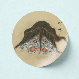 Otoroshi- Vintage Japanese Yokai Classic Round Sticker
