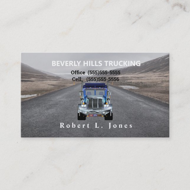 OTR Truckers Business Card (Front)