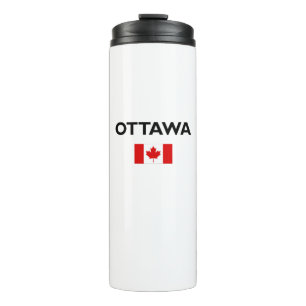 Ottawa Canada Canadian Flag Light-Colour Thermal Tumbler