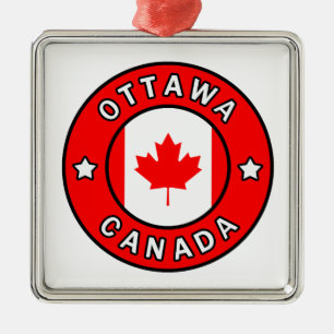 Ottawa Canada Metal Tree Decoration