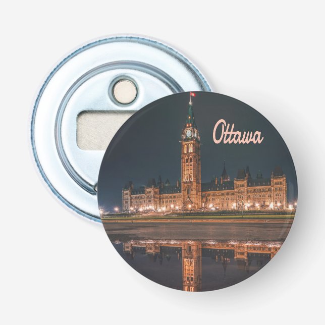 Ottawa Canada Ontario Parliament Hill Bottle Opener (Front)