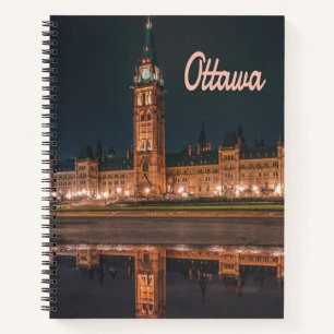 Ottawa Canada Ontario Parliament Hill Notebook